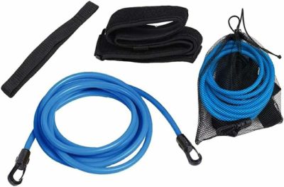 Attrezzatura per l’allenamento  |  Cintura da Nuoto con Corde Bungee da 4M – Fasce di Resistenza per Allenamento di Nuoto per Principianti Attrezzatura per l'allenamento Attrezzatura per l'allenamento