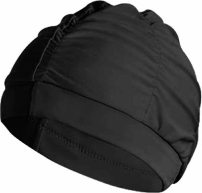 Cuffie da nuoto  |  1Pezzo Cappucci da Nuoto in Tessuto Nero, Cappello da Bagno Elastico e Resistente Non Impermeabile per Piscina, Ideale per Capelli Lunghi Cuffie da nuoto Cuffie da nuoto