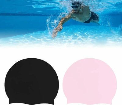 Cuffie da nuoto  |  2 Pezzi Cappello da Nuoto in Silicone Cappelli da Nuoto Unisex per Capelli Lunghi, Treccine e Dreadlocks, Cappello da Nuoto Impermeabile per Bambini, Uomini, Adulti, Ragazzi e Ragazze – Mantieni i Tuoi Capelli Asciutti Cuffie da nuoto Cuffie da nuoto