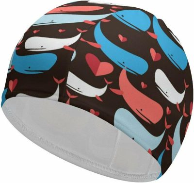 Cuffie da nuoto  |  Cuffie da Nuoto Unisex Colorate per Balene – Cuffia Impermeabile per Doccia – Comoda Cuffia da Bagno per Nuoto – Accessori per Sport Acquatici Cuffie da nuoto Cuffie da nuoto