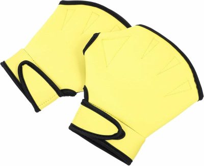 Guanti acquatici  |  Guanti Acquatici per Allenamento Nuoto Guanti Webbed per Nuoto Uomini Adulti e Bambini Guanti acquatici Giallo