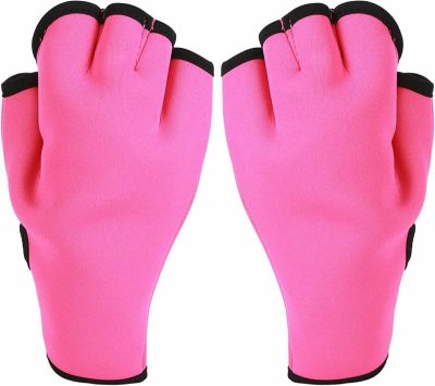 Guanti acquatici  |  Guanti da Nuoto a Rete Antiscivolo con Dita Corte, Chiusura Regolabile per Polso in Neoprene, 1 Paio di Guanti da Allenamento per Nuoto per Bambini (S), Piccolo, Dauzitq689Nvs4-11 Guanti acquatici Guanti acquatici