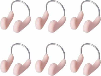 Pinze per il naso  |  6 Pezzi Tappi Nasali per Nuoto per Adulti Clip Nasale in Silicone Clip Nasale per Nuoto Clip Nasale Durevole Colore della Pelle Clip Nasale Portatile Clip Protettiva per il Nasino Antisgocciolante per Bambini in Piscina Pinze per il naso Pinze per il naso