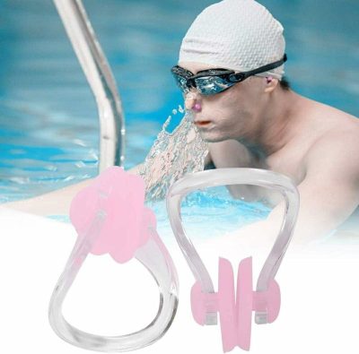 Pinze per il naso  |  Clip per il naso impermeabile in silicone per nuoto – Attrezzatura sportiva per allenamento e protezione Pinze per il naso Pinze per il naso