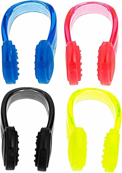 Pinze per il naso  |  Hanabass 4Pz Clip per il Naso da Nuoto, Tappi per il Naso da Nuoto per Bambini, Clip per il Naso Resistenti all’Usura in Gomma, Clip per il Naso da Nuoto in Silicone, Tappi per il Naso in Silicone, Giocattolo per Bambini, Adulti Pinze per il naso Pinze per il naso