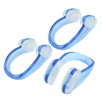 Pinze per il naso  |  Uxcell Clip per il Naso da Nuoto, 3 Pezzi Tappi per Naso in Silicone Impermeabili per Uomini, Morbidi Tappi per Naso Antiscivolo per Bambini e Adulti, Blu Trasparente (Confezione da 3) Pinze per il naso Pinze per il naso