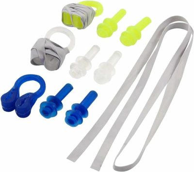 Tappi per le orecchie  |  3 Paia di Tappi per Orecchie in Silicone per Adulti + Set di Clip per Naso Tappi per le orecchie Tappi per le orecchie