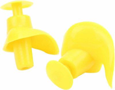 Tappi per le orecchie  |  Tappi per le orecchie a spirale in silicone impermeabili e antipolvere per bambini e adulti – Accessorio per il nuoto (Giallo) Tappi per le orecchie Tappi per le orecchie