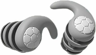 Tappi per le orecchie  |  Tappi per le orecchie impermeabili per adulti, riutilizzabili in silicone, per sonno, riduzione del rumore, tappi per le orecchie per nuotatori, per uomini adulti, surf, snorkeling, doccia, bagno e altri sport acquatici. Tappi per le orecchie grigio