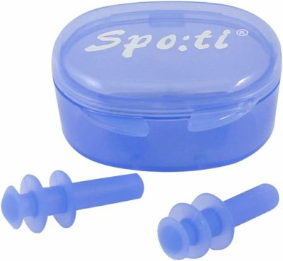 Tappi per le orecchie  |  Tappi per le orecchie in silicone blu protettivi per il nuoto 2 pezzi con custodia ovale (Id: Cab B8E 7Ea 000 24B, Piccolo) Tappi per le orecchie Colori multipli