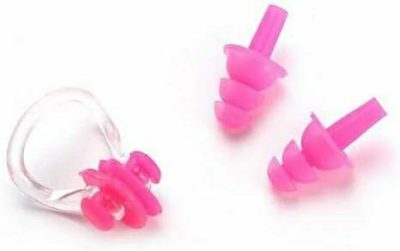 Tappi per le orecchie  |  Tappi per le orecchie in silicone per adulti, impermeabili, set di tappi per nuoto morbidi con clip per il naso e custodia in vendita all’ingrosso (Colore: Rosso) Tappi per le orecchie Tappi per le orecchie