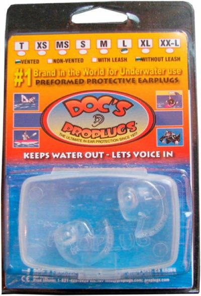 Tappi per le orecchie  |  Doc’S Proplugs (Coppia) Trasparenti, Ventilati – X-Large Tappi per le orecchie Chiaro